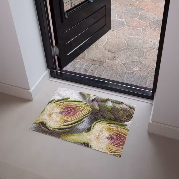 Doormat - Artichoke - Cut in Half - Food - Artisjok - Doorgesneden - Eten Deurmat klein