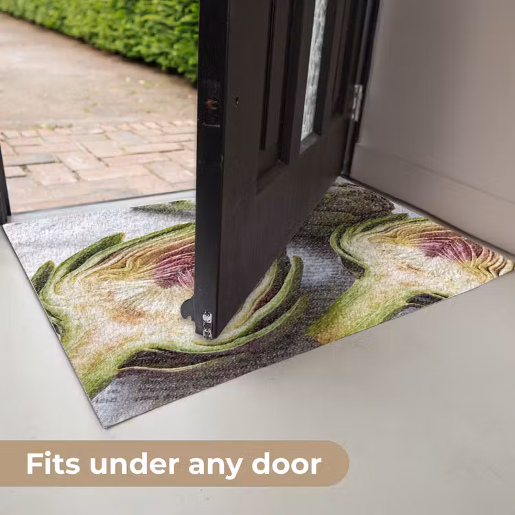 Doormat - Artichoke - Cut in Half - Food - Artisjok - Doorgesneden - Eten Deurmat klein