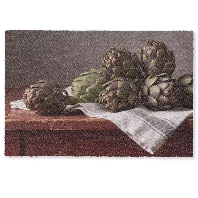 Doormat - Artichoke - Food - Rustic - Artisjok - Eten - Rustiek Deurmat klein
