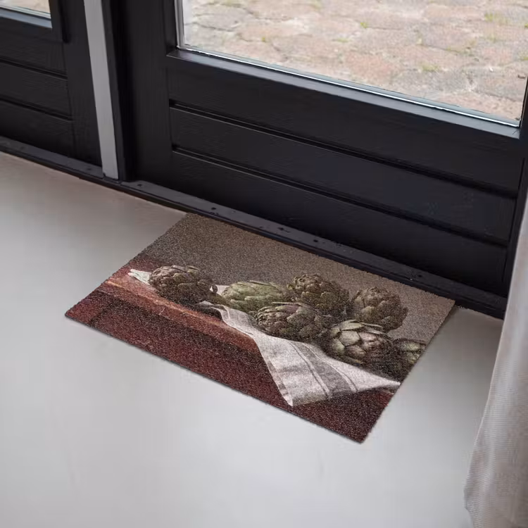 Doormat - Artichoke - Food - Rustic - Artisjok - Eten - Rustiek Deurmat klein