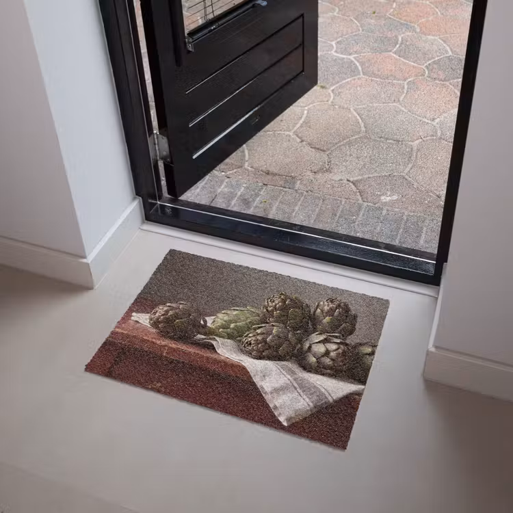 Doormat - Artichoke - Food - Rustic - Artisjok - Eten - Rustiek Deurmat klein