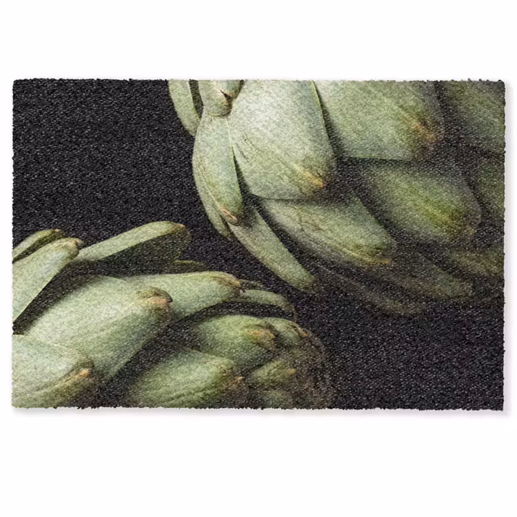 Doormat - Artichoke - Green - Food - Artisjok - Groen - Eten Deurmat klein