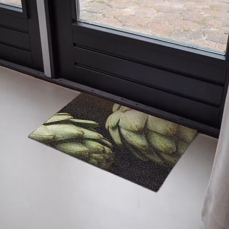 Doormat - Artichoke - Green - Food - Artisjok - Groen - Eten Deurmat klein