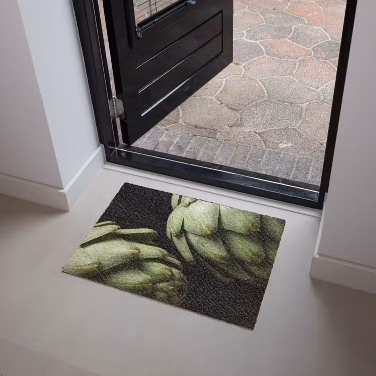 Doormat - Artichoke - Green - Food - Artisjok - Groen - Eten Deurmat klein