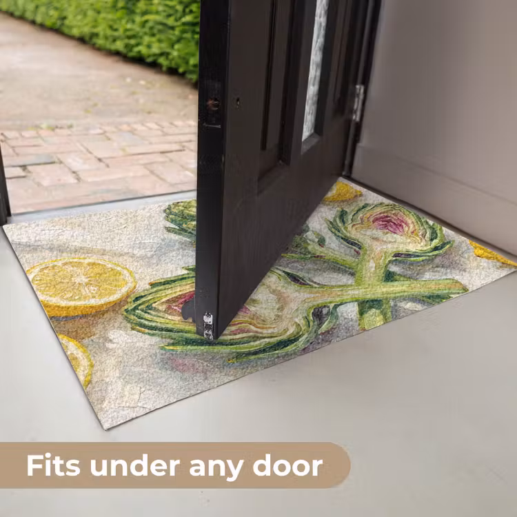 Doormat - Artichoke - Lemon - Food - Artisjok - Citroen - Eten Deurmat klein