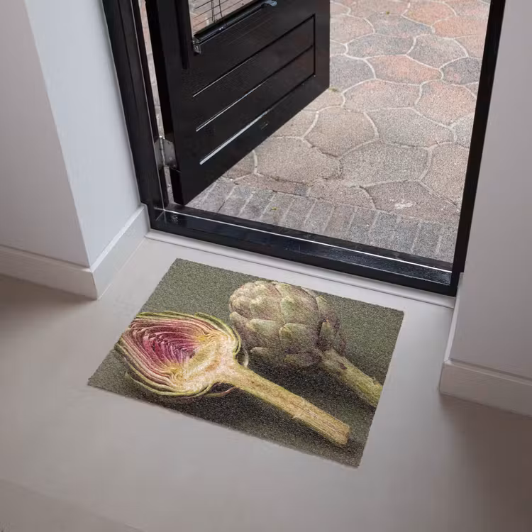 Doormat - Artichoke - Purple - Food - Artisjok - Paars - Voedsel Deurmat klein