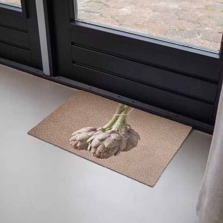 Doormat - Artichokes - Hanging - Vegetables - Artisjokken - Hangend - Groenten Deurmat klein