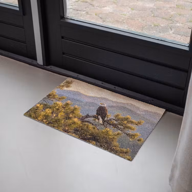 Zeearend - Boom - Bergen - Groen Deurmat klein -sfeer2
