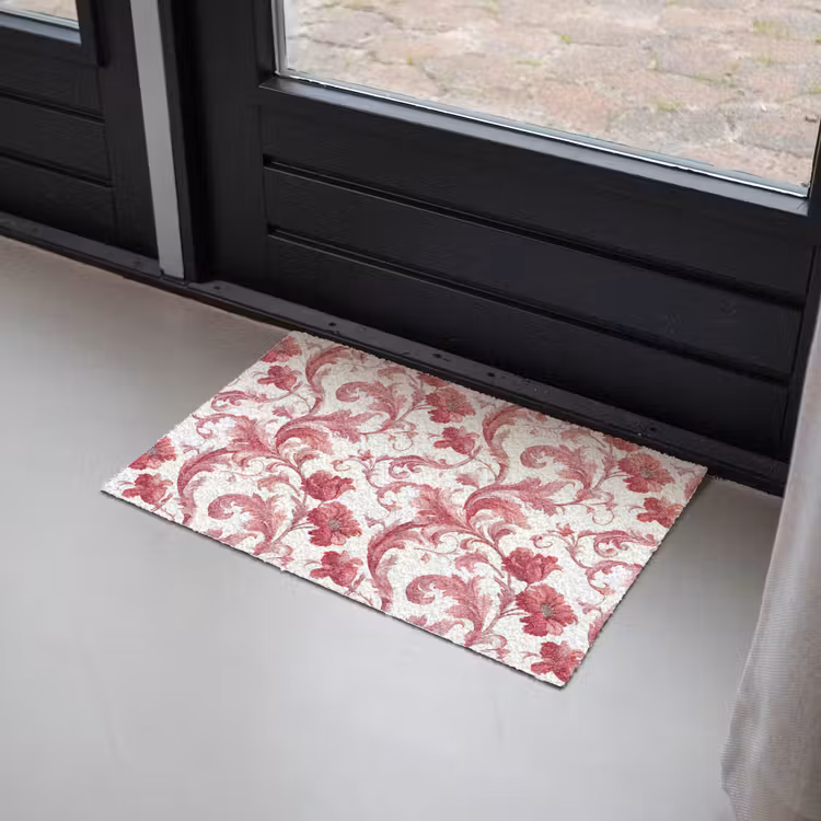 Barok - Patroon - Rood Deurmat klein 898 -sfeer2