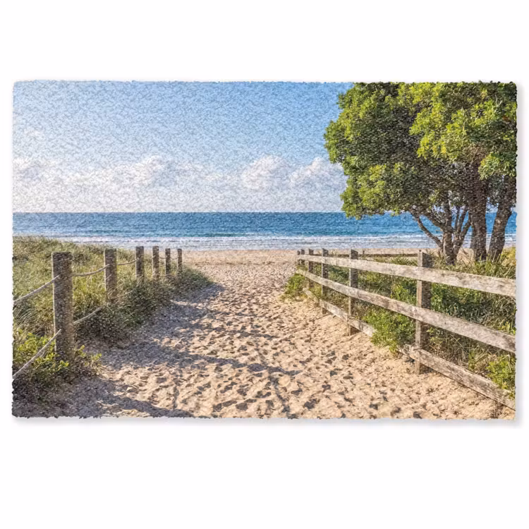 Strand - Zandpad - Oceaan - Natuur Deurmat klein -zkaufland3d