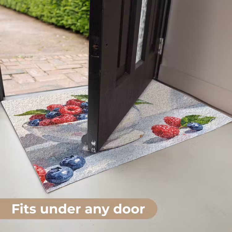 Doormat - Berries - Bowl - Food - Bessen - Kom - Eten Deurmat klein