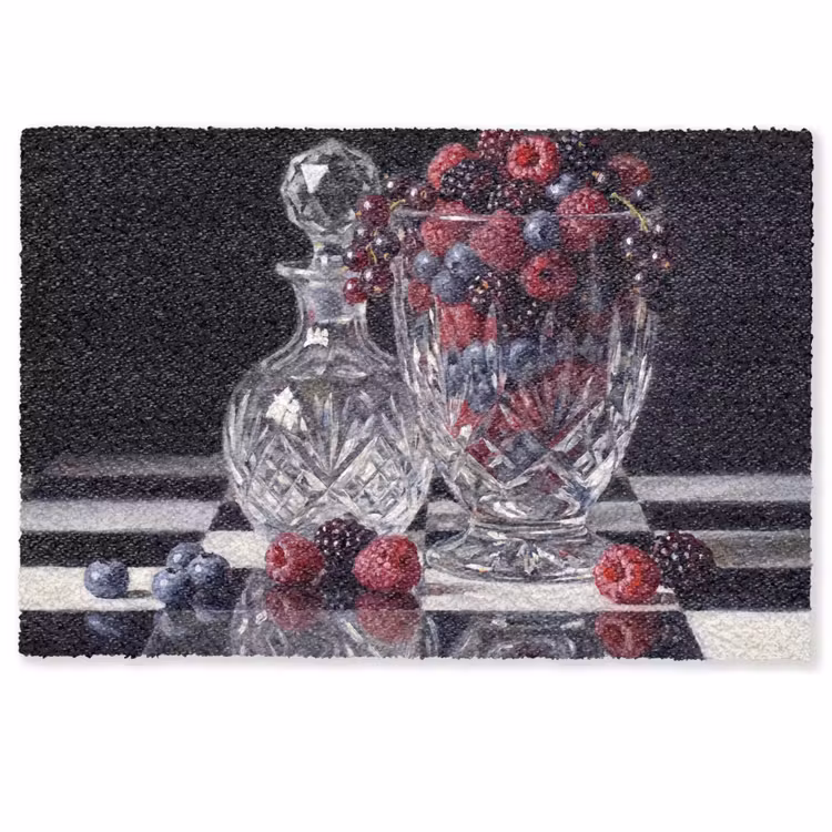 Doormat - Berries - Crystal - Still Life - Bessen - Kristal - Stilleven Deurmat klein