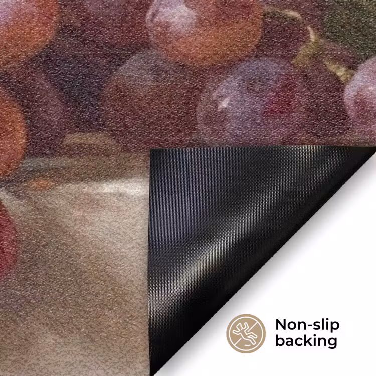 Doormat - Bird - Grapes - Still Life - Vogel - Druiven - Stilleven Deurmat klein