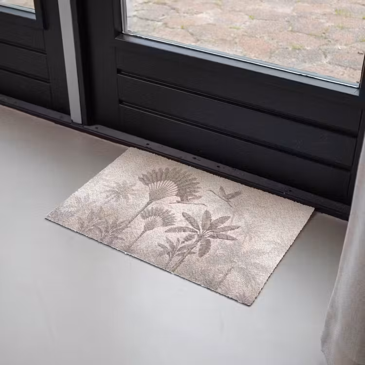 Vogel - Tropisch - Jungle - Natuur - Beige Deurmat klein -sfeer2