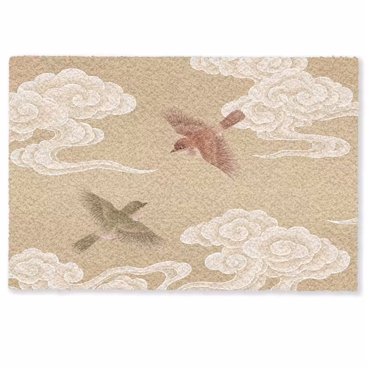 Vogels - Vliegen - Beige Deurmat klein -zkaufland3d