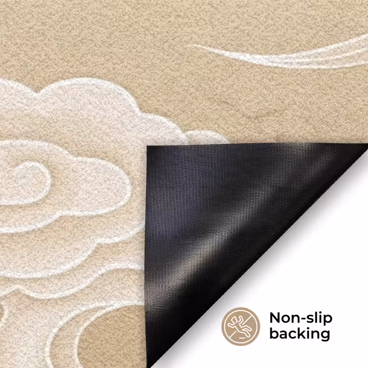 Vogels - Vliegen - Beige Deurmat klein -antislip_EN