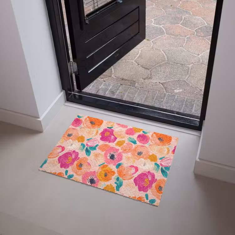 Bloesems - Vrolijk - Kleurrijk Deurmat klein 898 -sfeer5