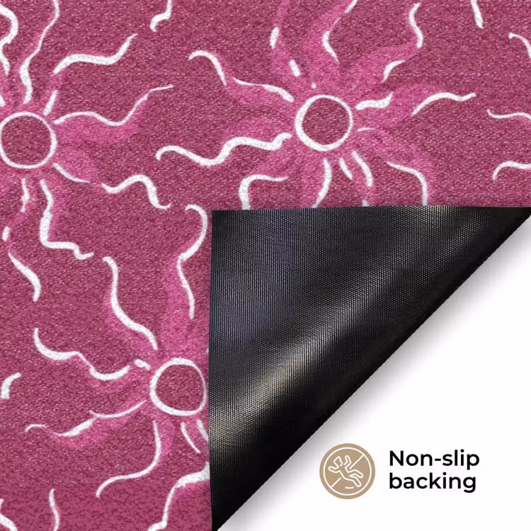 Bohemian - Zon - Magenta Deurmat klein 898 -antislip_EN