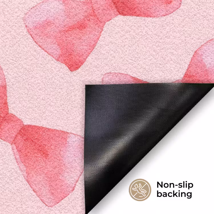 Strikken - Aquarel - Roze Deurmat klein 898 -antislip_EN