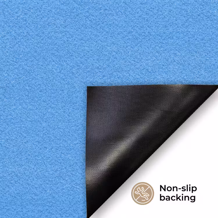 Bright - Azure - Blauw Deurmat klein 898 -antislip_EN