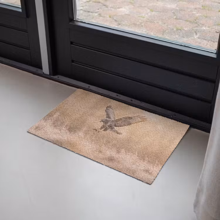 Buizerd - Roofvogel - Natuur - Bruin Deurmat klein -sfeer2