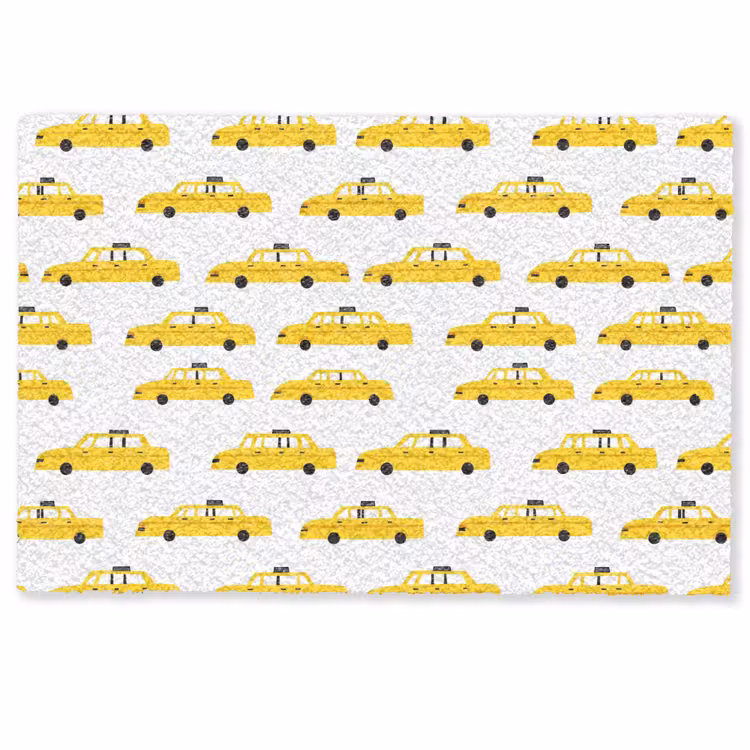 Taxi - Iconisch - Geel Deurmat klein 898 -zkaufland3d