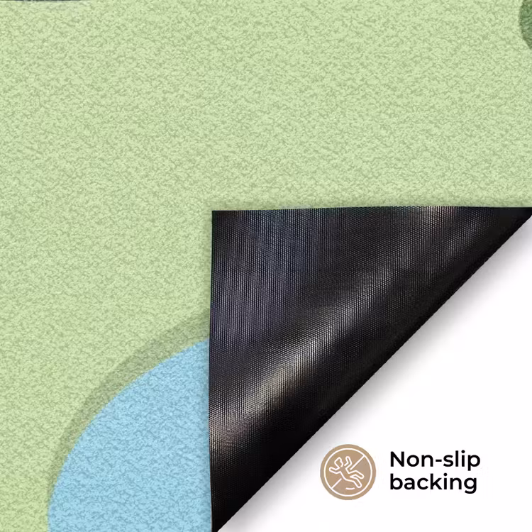 Auto - Bergweg - Natuur - Illustratie Deurmat klein -antislip_EN