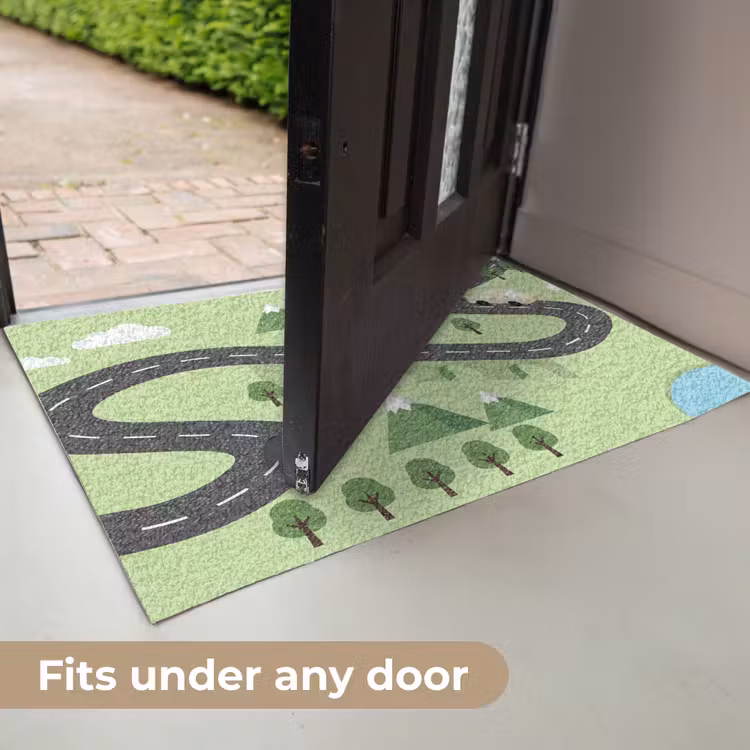 Auto - Bergweg - Natuur - Illustratie Deurmat klein -USP_EN