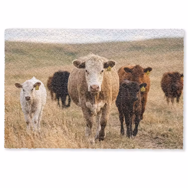 Runderen - Kudde - Landschap - Weide - Rustig Deurmat klein -zkaufland3d