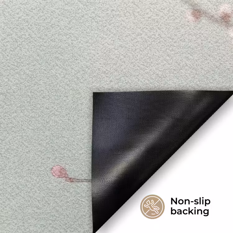 Kersen - Bloesem - Groen Deurmat klein -antislip_EN