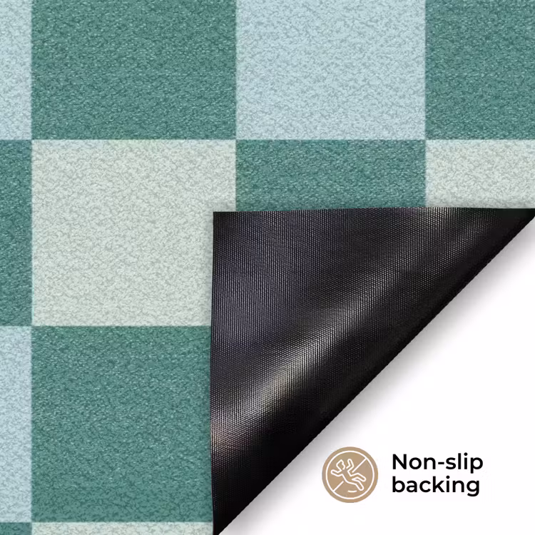 Schaak - Klassiek - Groen Deurmat klein 898 -antislip_EN