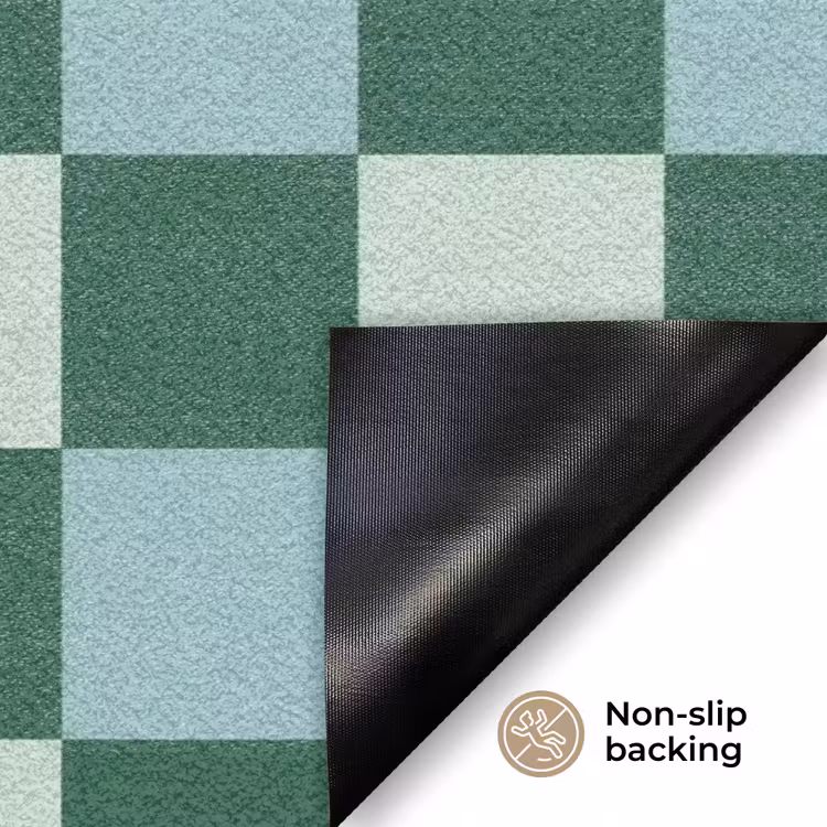 Schaakbord - Klassiek - Groen Deurmat klein 898 -antislip_EN