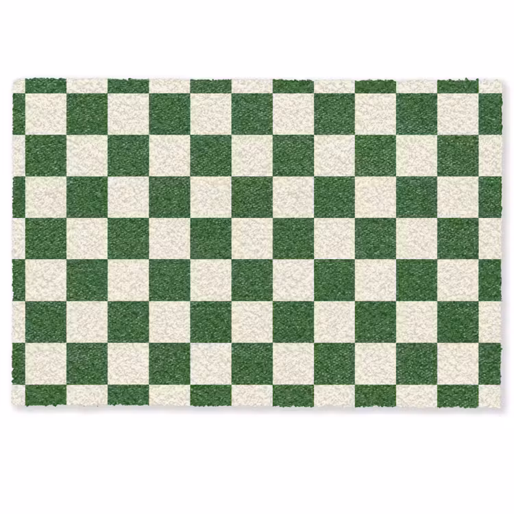 Schaakbord - Patroon - Groen Deurmat klein 898 -zkaufland3d