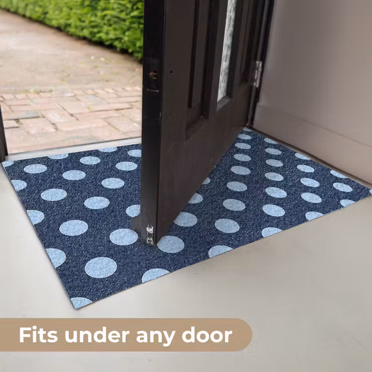 Klassiek - Dots - Blauw Deurmat klein 898 -USP_EN