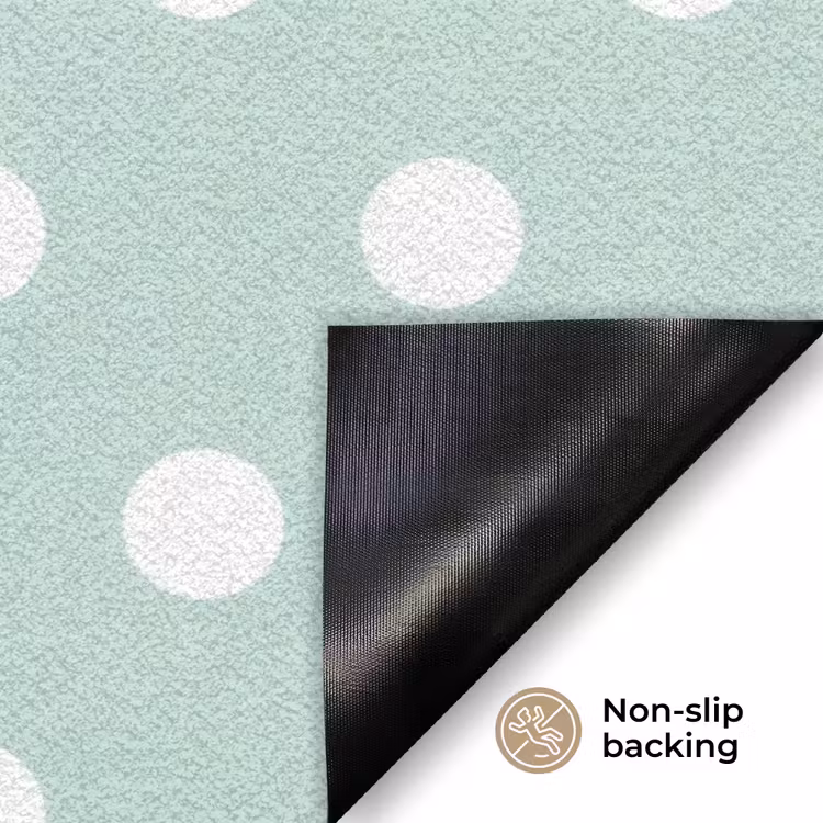 Klassiek - Polka - Groen Deurmat klein 898 -antislip_EN