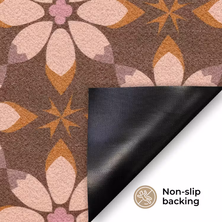 Klassiek - Retro - Bruin Deurmat klein 898 -antislip_EN