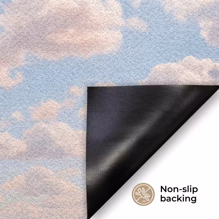 Wolken - Hemel - Natuur - Licht - Blauw Deurmat klein -antislip_EN