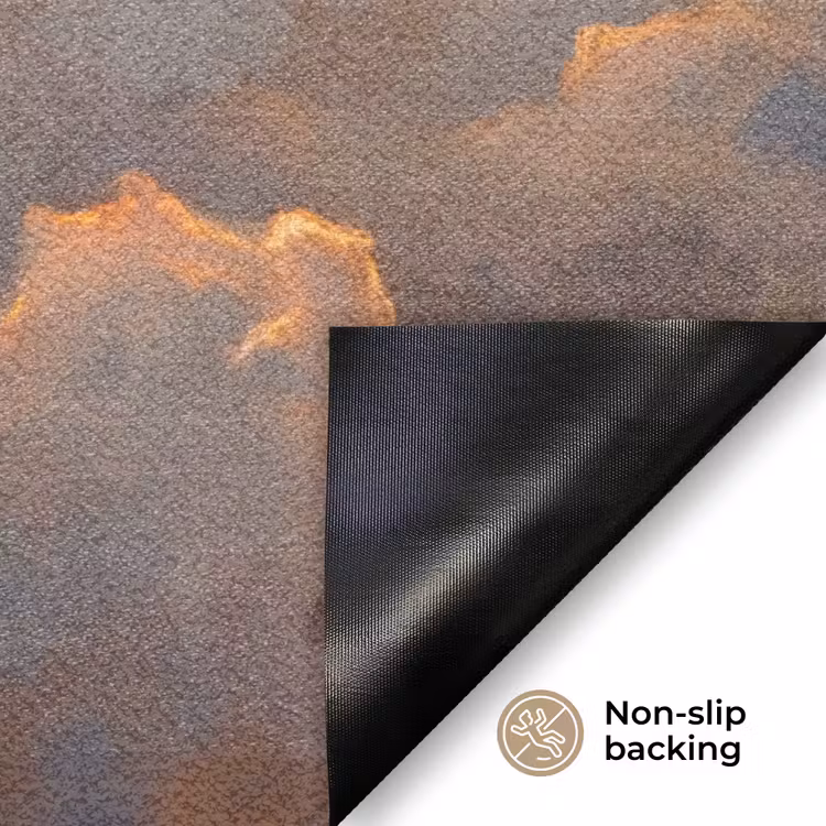 Wolken - Zonsondergang - Natuur - Abstract - Goud Deurmat klein -antislip_EN