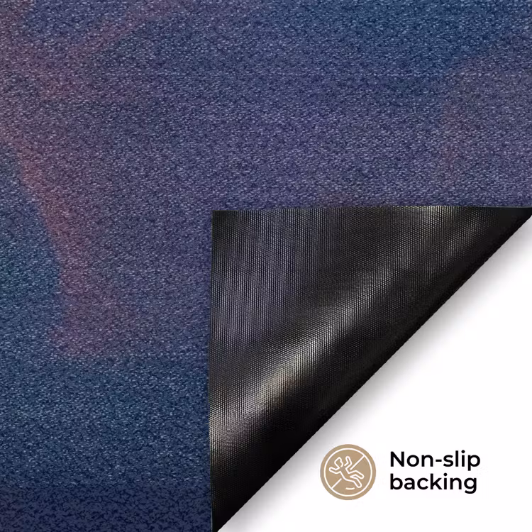 Wolken - Zonsondergang - Natuur - Oranje - Blauw Deurmat klein -antislip_EN