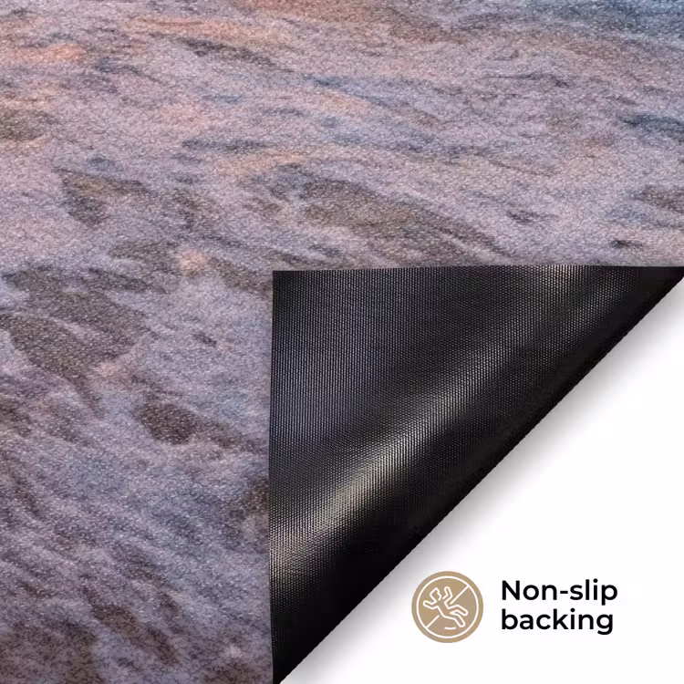Kust - Rots - Zonsondergang - Zee - Natuur Deurmat klein -antislip_EN