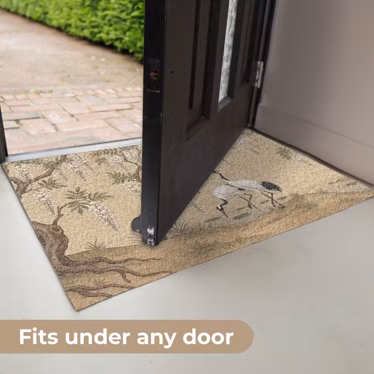 Kraanvogels - Water - Beige Deurmat klein -USP_EN