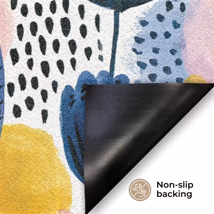 Creatief - Patroon - Kleurrijk Deurmat klein 898 -antislip_EN