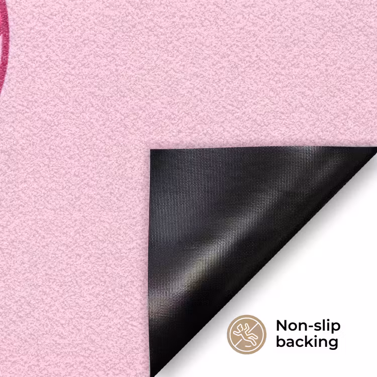 Decoratie - Disco-bal - Feest - Roze Deurmat klein -antislip_EN