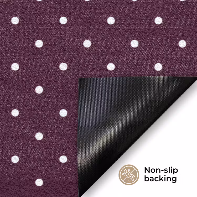 Stippen - Modern - Paars Deurmat klein 898 -antislip_EN