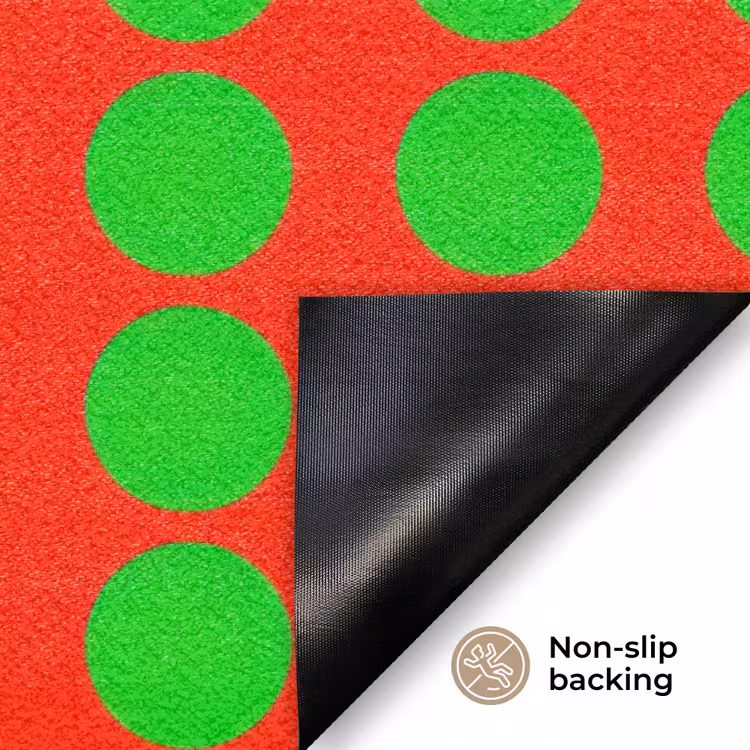Stippen - Patroon - Groen Deurmat klein 898 -antislip_EN