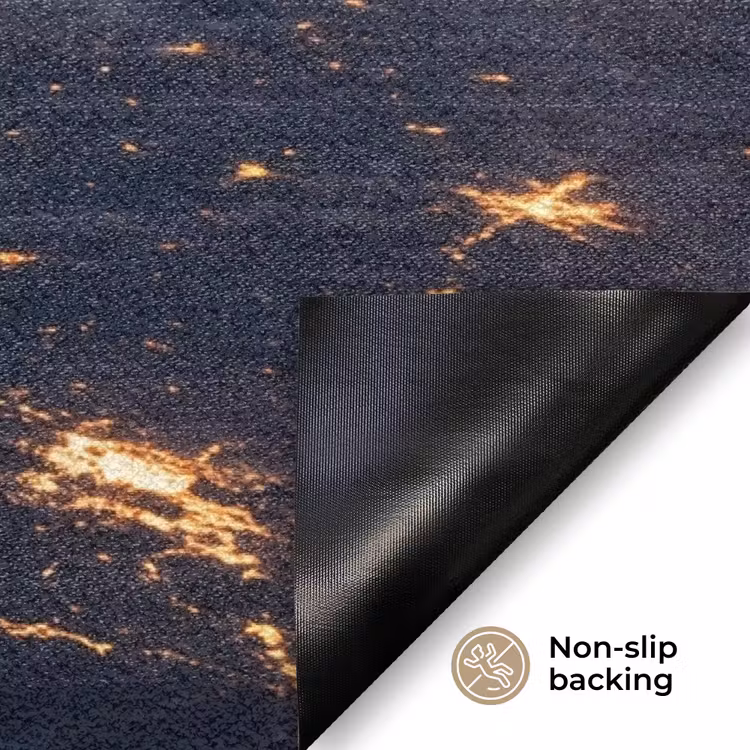 Doormat - Earth - Night - Space - Aarde - Nacht - Ruimte Deurmat klein