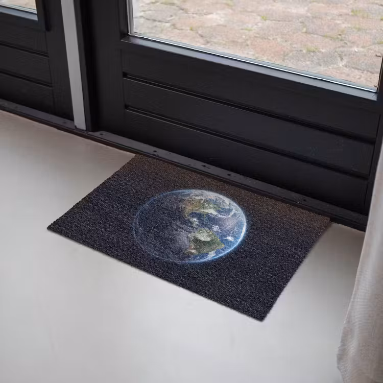Doormat - Earth - Space - Cosmos - Aarde - Ruimte - Kosmos Deurmat klein