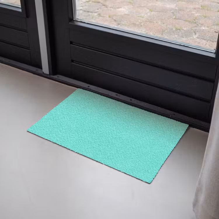 Electric - Cyan - Turkoois Deurmat klein 898 -sfeer2