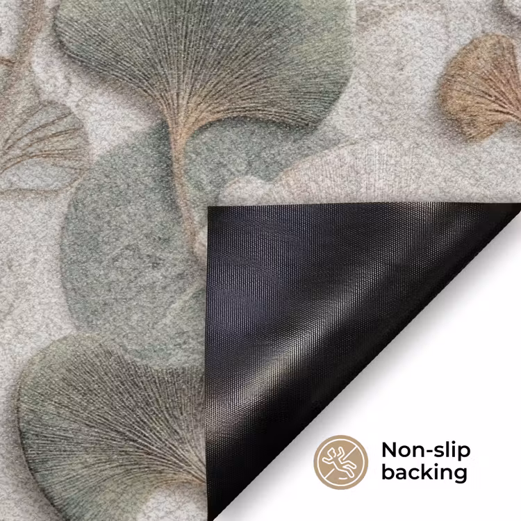 Elegant - Bladeren - Groen Deurmat klein 898 -antislip_EN