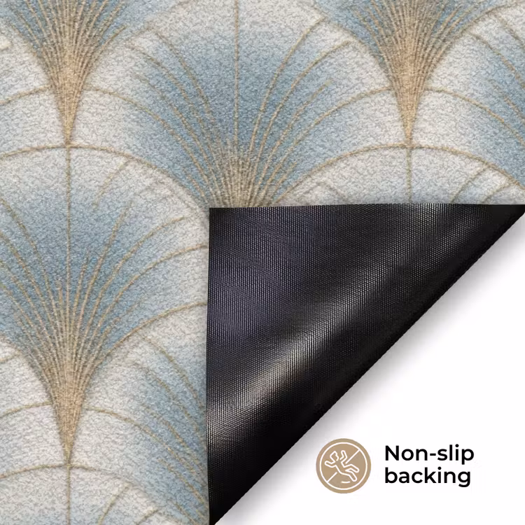 Waaier - Klassiek - Blauw Deurmat klein 898 -antislip_EN